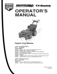 Simplicity 1694562 Operator`s manual