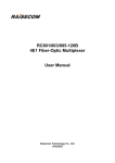 Raisecom RC803 User manual