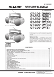 Sharp QT-CD210W(BL) Service manual