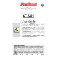 ProStart CT-3371 User guide