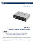 Vicon VN-901T Product specifications