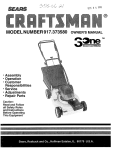Craftsman 3One 917.373580 Operator`s manual