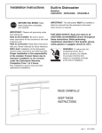 Danby DDW2405BL Owner`s manual