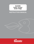 Baumatic BL550W User manual