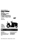 Craftsman 917.271110 Owner`s manual