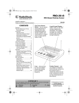 Radio Shack 200CH Owner`s manual