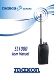 Maxon SL6000 Series User manual
