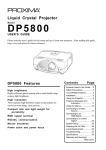 Proxima PL-300E User`s guide