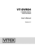Vitek VT-DVR04 - V2.1 User`s manual
