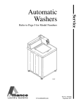 Alliance Laundry Systems EA2011-3000 Service manual