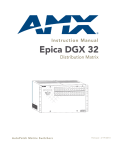 AMX AVB-TX-DGX-HD15-SC Fiber Instruction manual