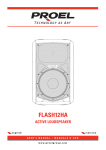 PROEL FLASH12HA User`s manual