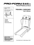 ProForm 831.294251 User`s manual