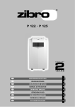 Zibro P 125 User manual