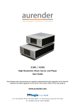Aurender X100L User guide