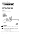 Craftsman 358.341180 Operator`s manual
