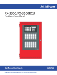 Mircom FX-3500 Installation manual