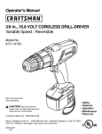 Craftsman 973.114150 Operator`s manual