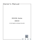 Simaudio MOON intelligent Network Device Owner`s manual