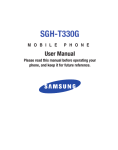 Samsung SGH-T330G User manual