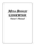 Mesa/Boogie OOGIEBMESA Owner`s manual