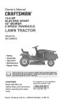 Craftsman 917.270411 Owner`s manual