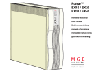 MGE UPS Systems EX10Rack User manual