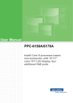 Advantech PPC-6170A User manual