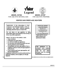 Valor Legend 937XP Owner`s manual