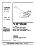 Craftsman 917.293650 Owner`s manual
