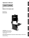 Craftsman 351.214191 Operating instructions