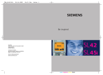 Siemens SL42 User guide