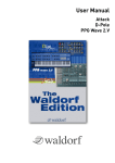 Waldorf Attack User manual