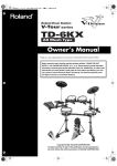 Roland TD-6KX Owner`s manual