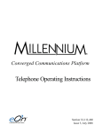 Eon Millennium Operating instructions