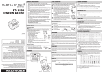 Brother PT-1160 User`s guide