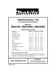 Makita MAC5200 Troubleshooting guide