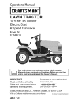 Craftsman 917.28015 Operator`s manual