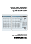 Mackie MCU Pro Instruction manual