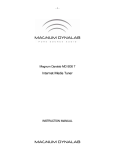 Magnum MD 806 T Instruction manual