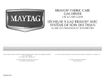 Maytag Bravos W10201175A Use & care guide