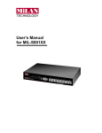MiLAN MIL-S801XX User`s manual