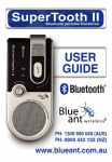 Blueant SuperTooth II Specifications