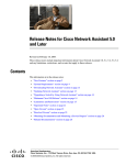 Release Notes for Cisco Network Assistant 5.0 and Later