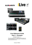 iLive Reference Guide Part 2 – Firmware