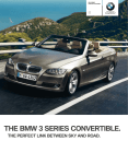 BMW 3 SERIES CONVERTIBLE - CATALOGUE Technical data