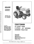 Craftsman 917.254421 Owner`s manual