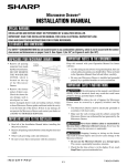 Sharp KB-6525PSC Installation manual