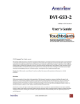 Avenview DVI-GS3-2 User`s guide