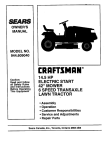 Craftsman 944.609040 Owner`s manual